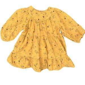 Zara Yellow Floral Kids Dress